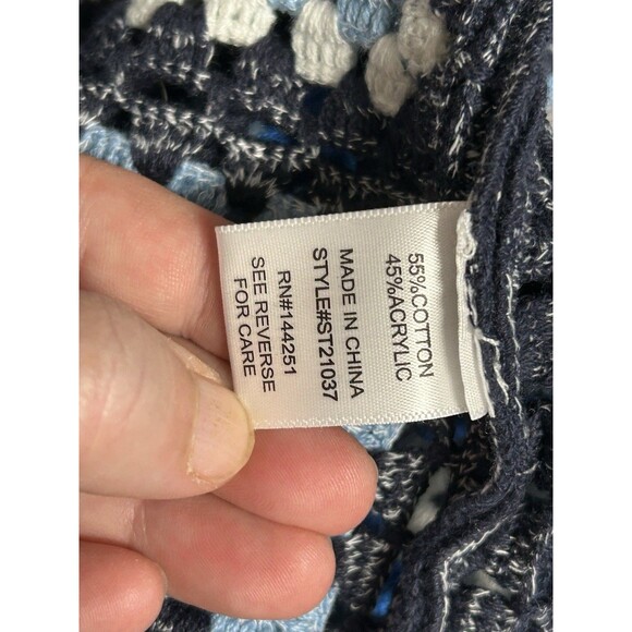 Sincerely Jules Crochet Crop Top Women Sm Boho Granny‎ Squares Cottagecore Fairy - Picture 8 of 10